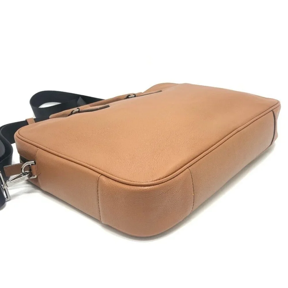 Michael Kors logo Bag 2WAY Briefcase Document Bag Business bag Leather Brown